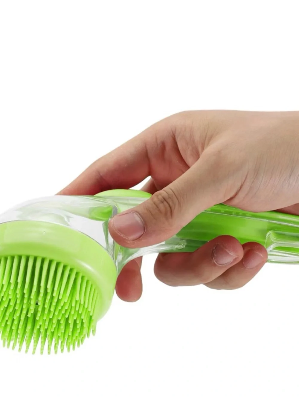 Dog Bathing Brush - Green Grooming‎ Scrubber for Pets